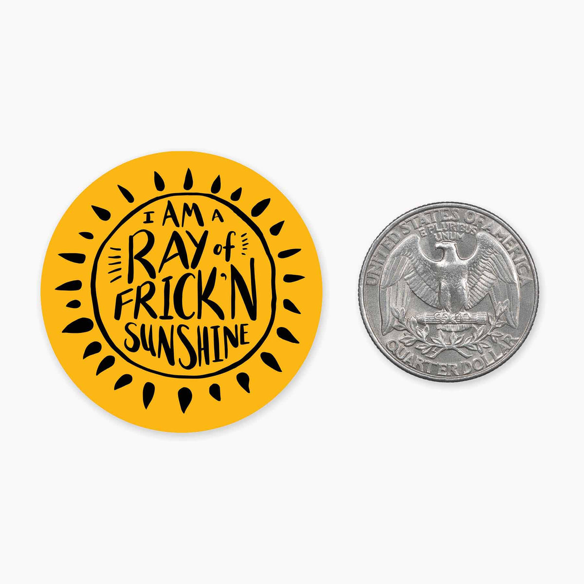 Nice Enough Stickers MINI Frickn Sunshine