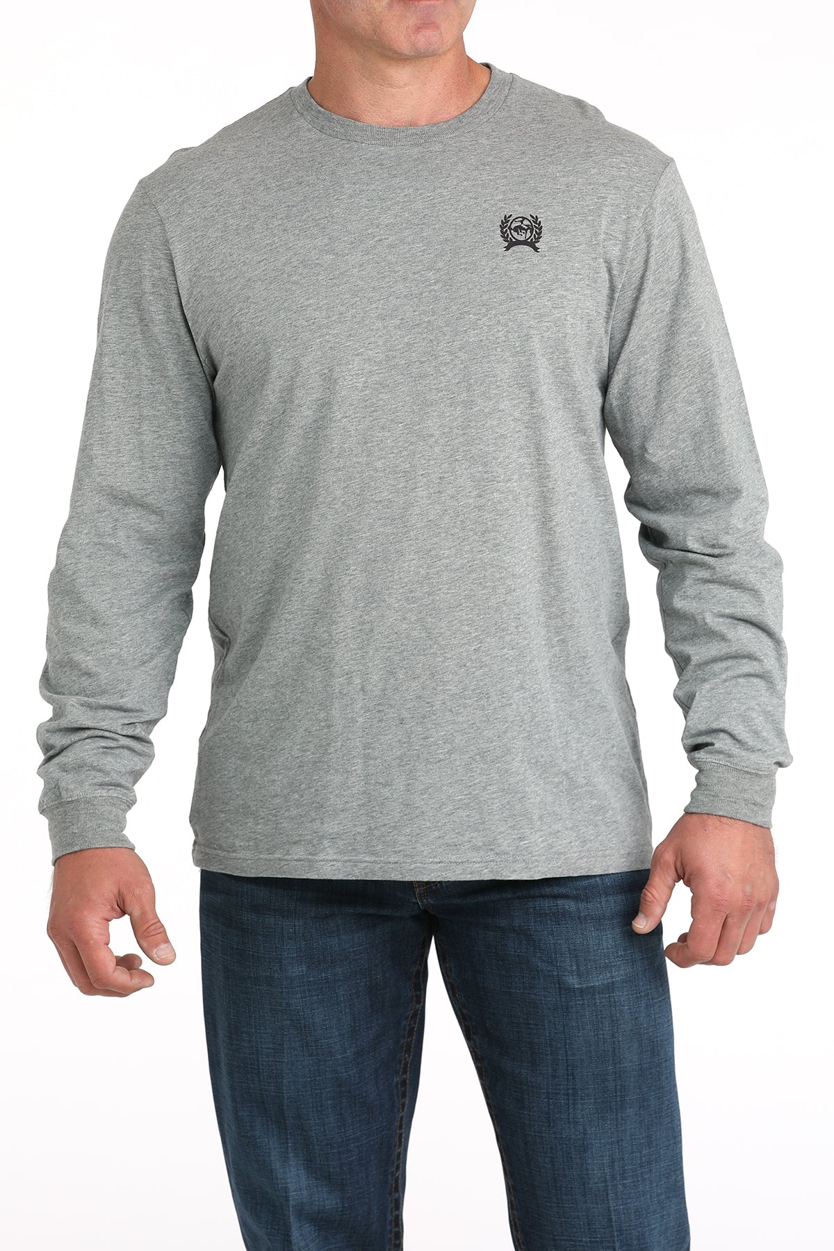 Cinch That Dog'll Hunt Long Sleeve Grey Tee