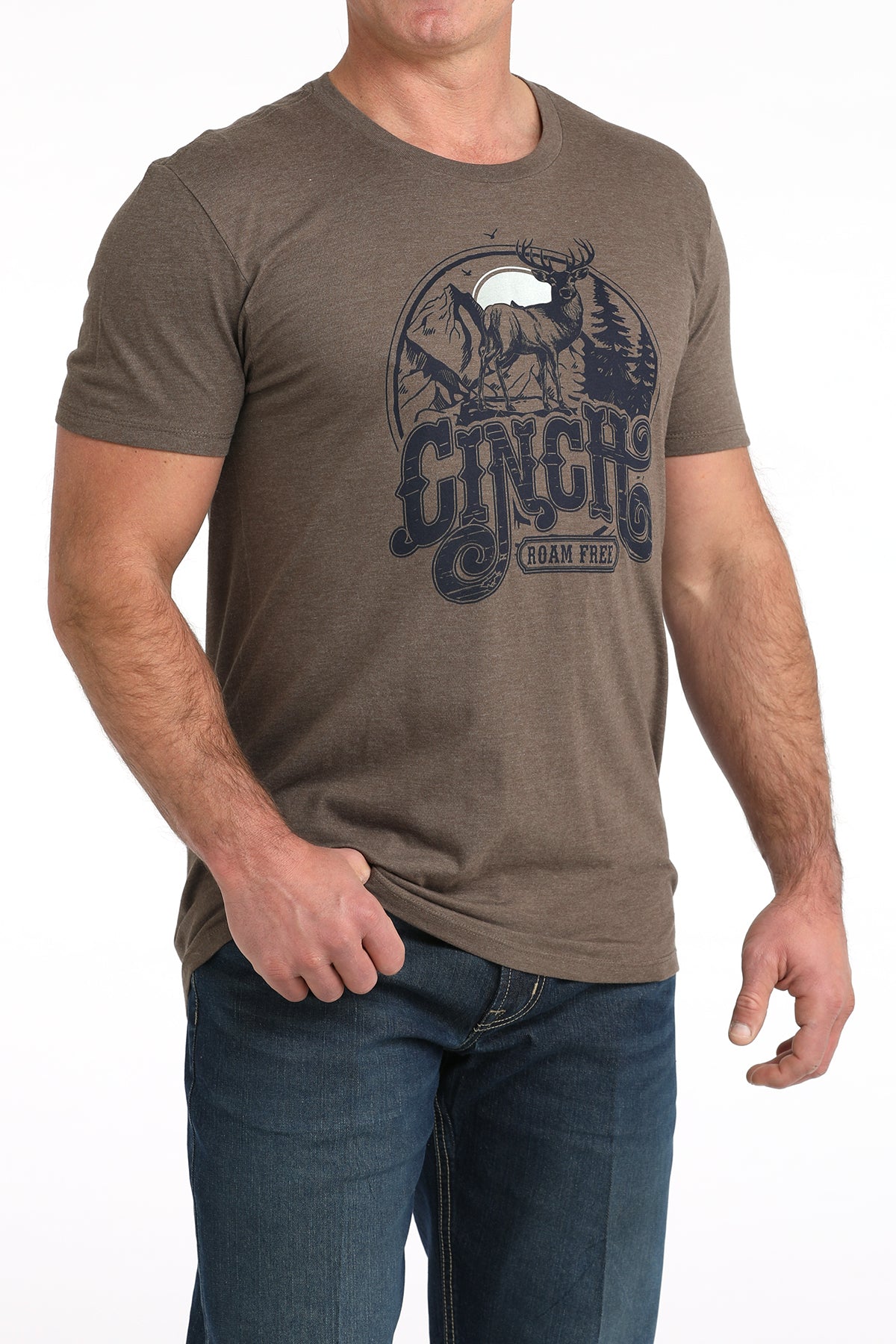 Cinch Roam Free Tee Brown T-Shirt