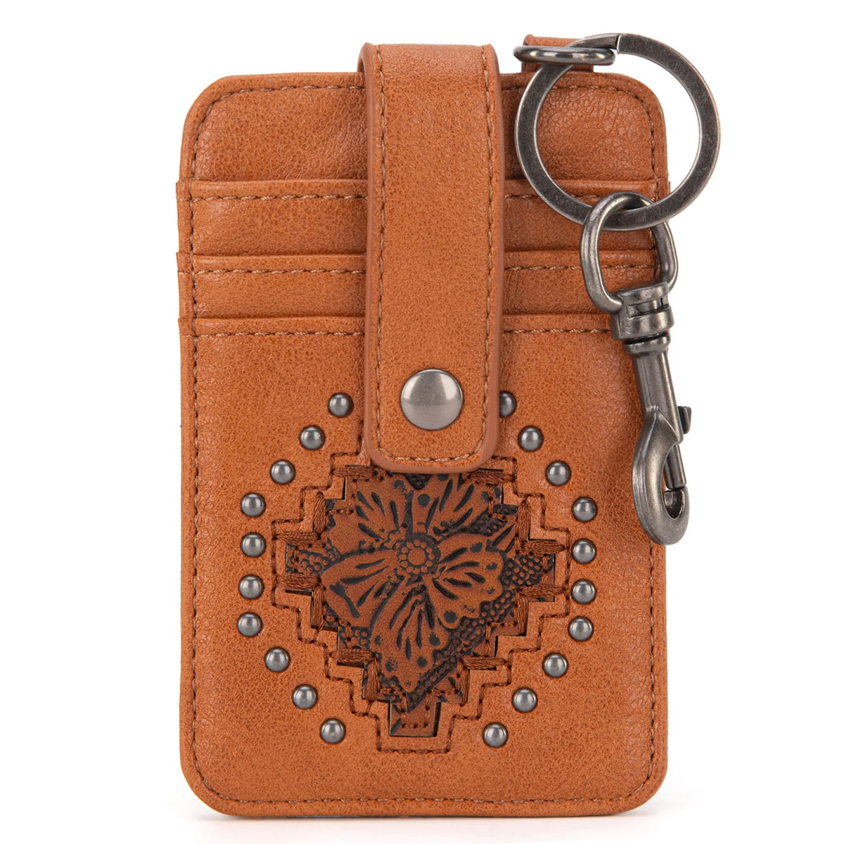 Montana West Tooled Collection Mini Key Ring Card Case