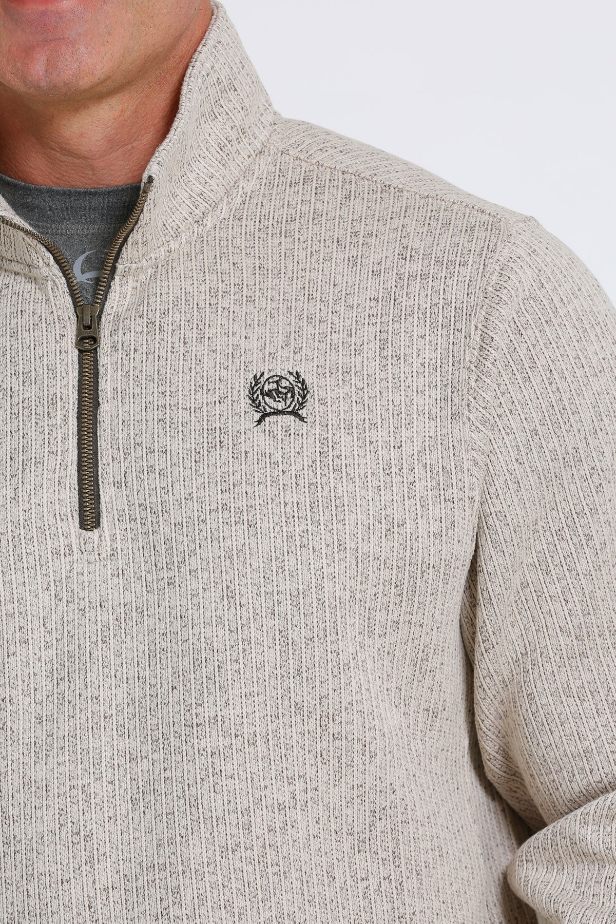 Cinch 1/4 Zip Pullover Off White
