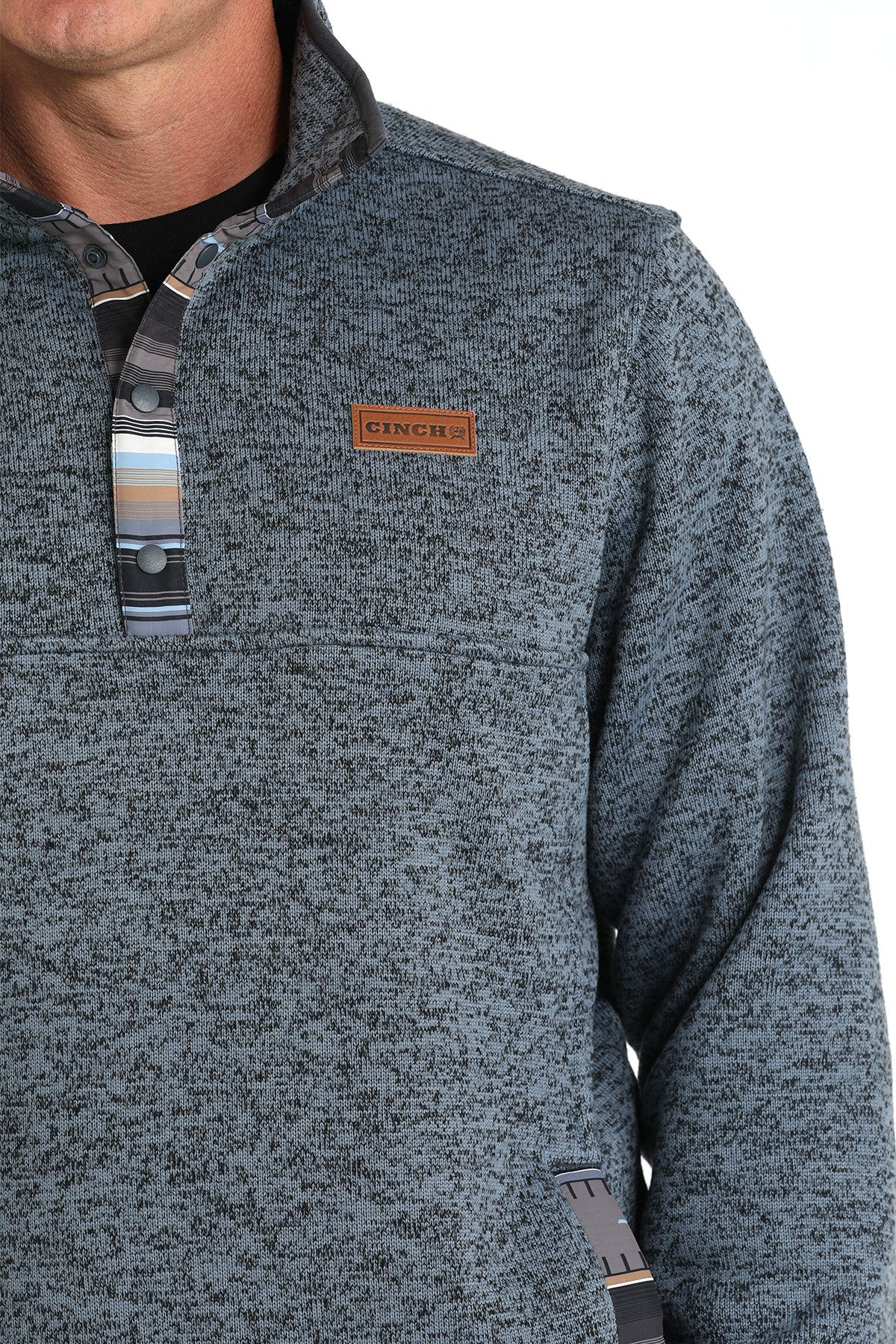 Cinch Pullover Sweater Blue