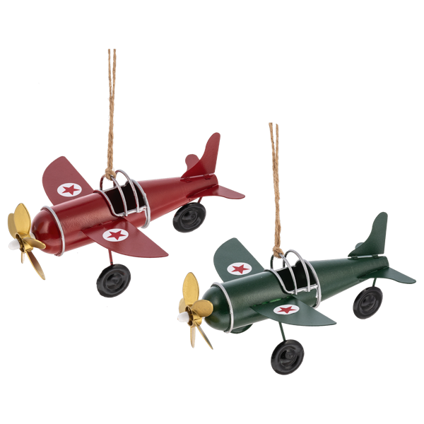 Vintage Airplane Ornaments