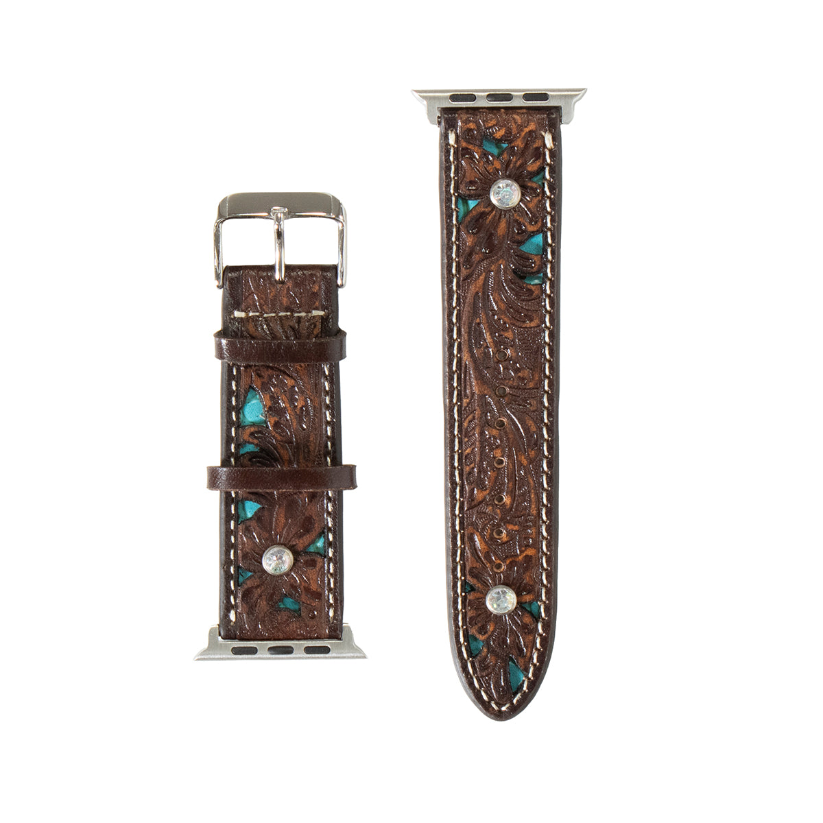 Nocona Turquoise Inlay Chocolate iWatch Band