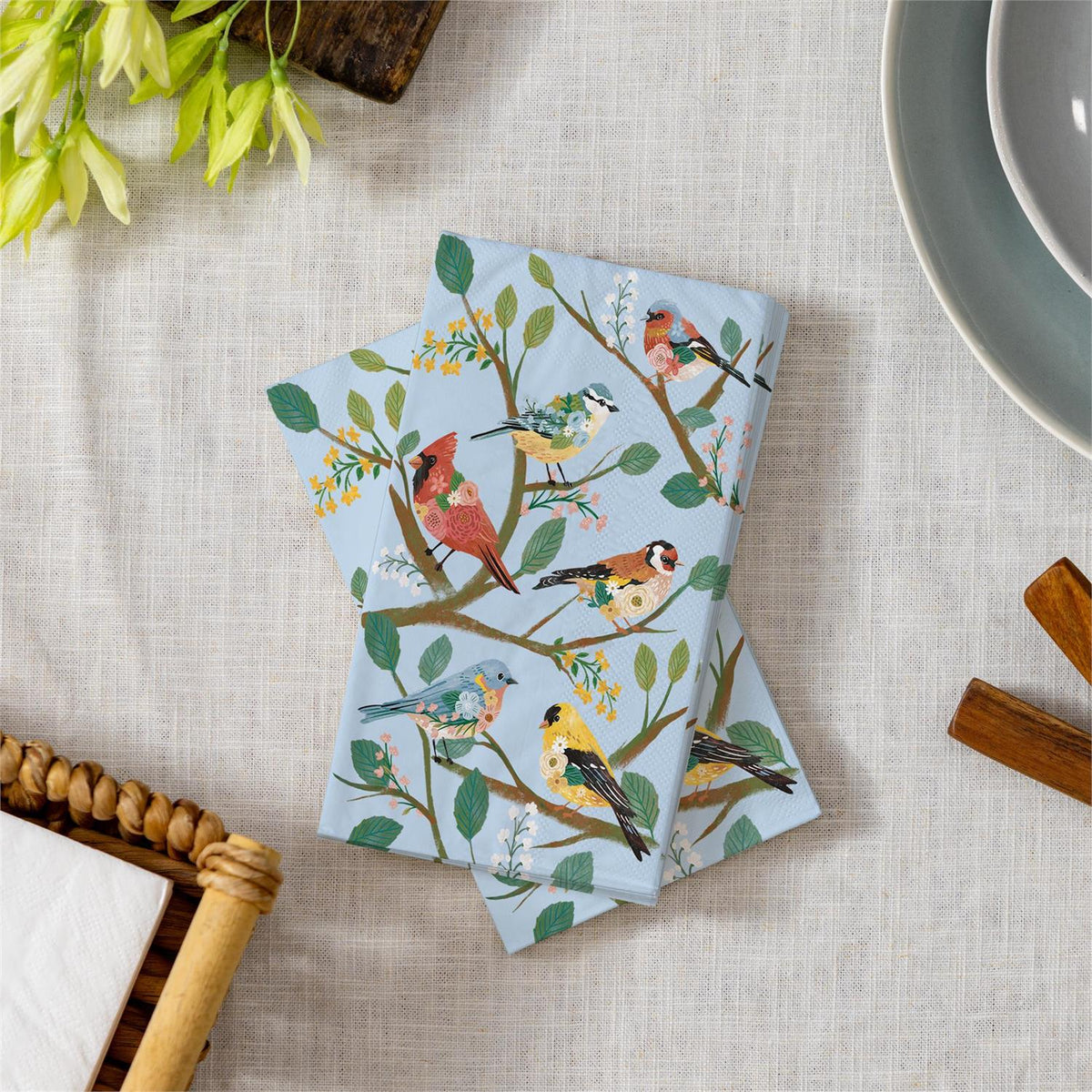 Evergreen Petal & Plow Paper Guest Towel Napkin What She Shed