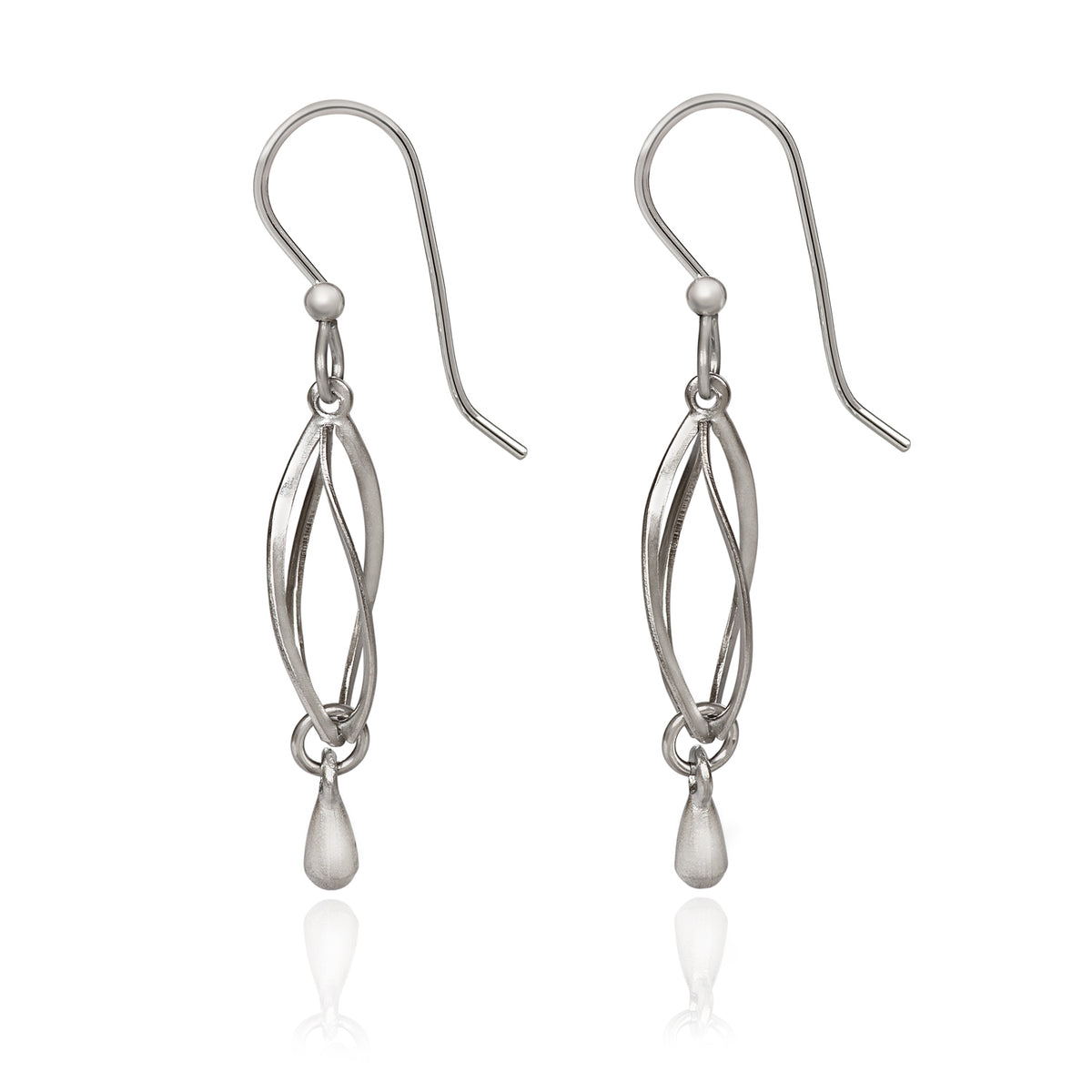 Silver Forest Earring Silver Twisted Dangle