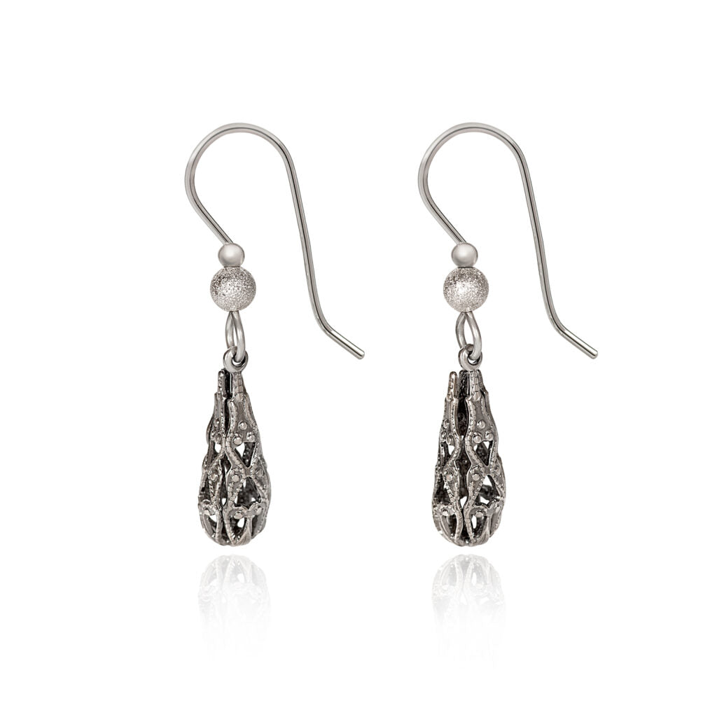 Silver Forest Silver Briolette Shape Earrings