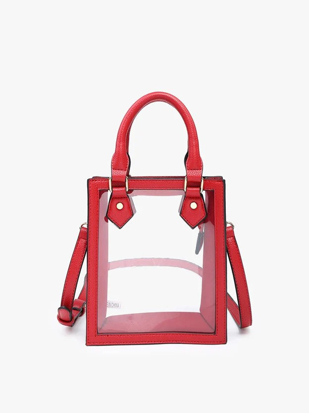 Jen & Co Elise Clear Rectangle Crossbody
