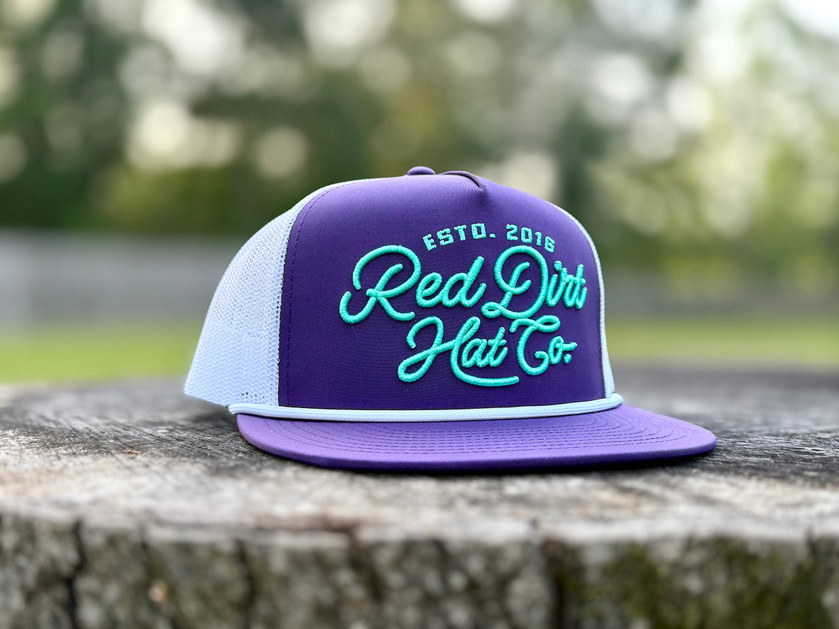 Red Dirt Lariat Hat Purple/White