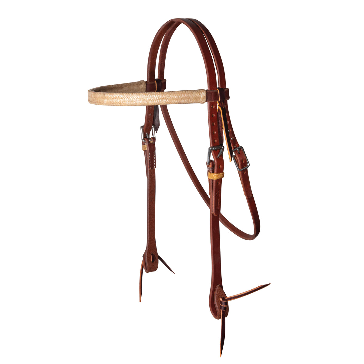 Professional's Choice Ranch Rawhide Trimmed Browband Headstall