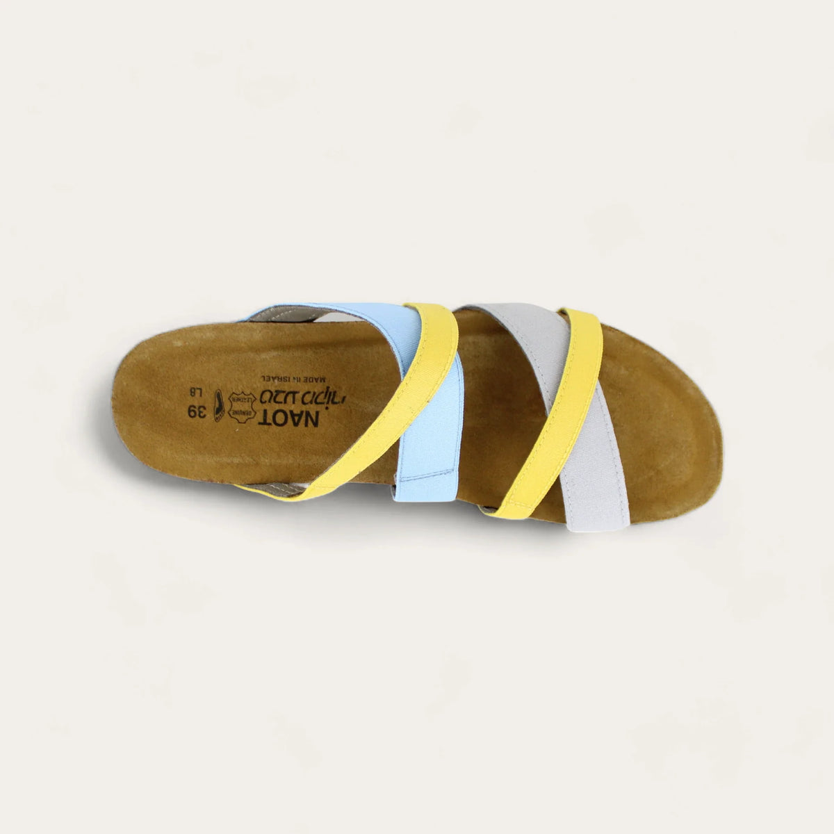 Naot Roxanna Yellow Gray Silver Stretch