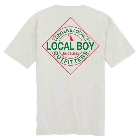 Local Boy Red Devil Short Sleeve Tee Silver