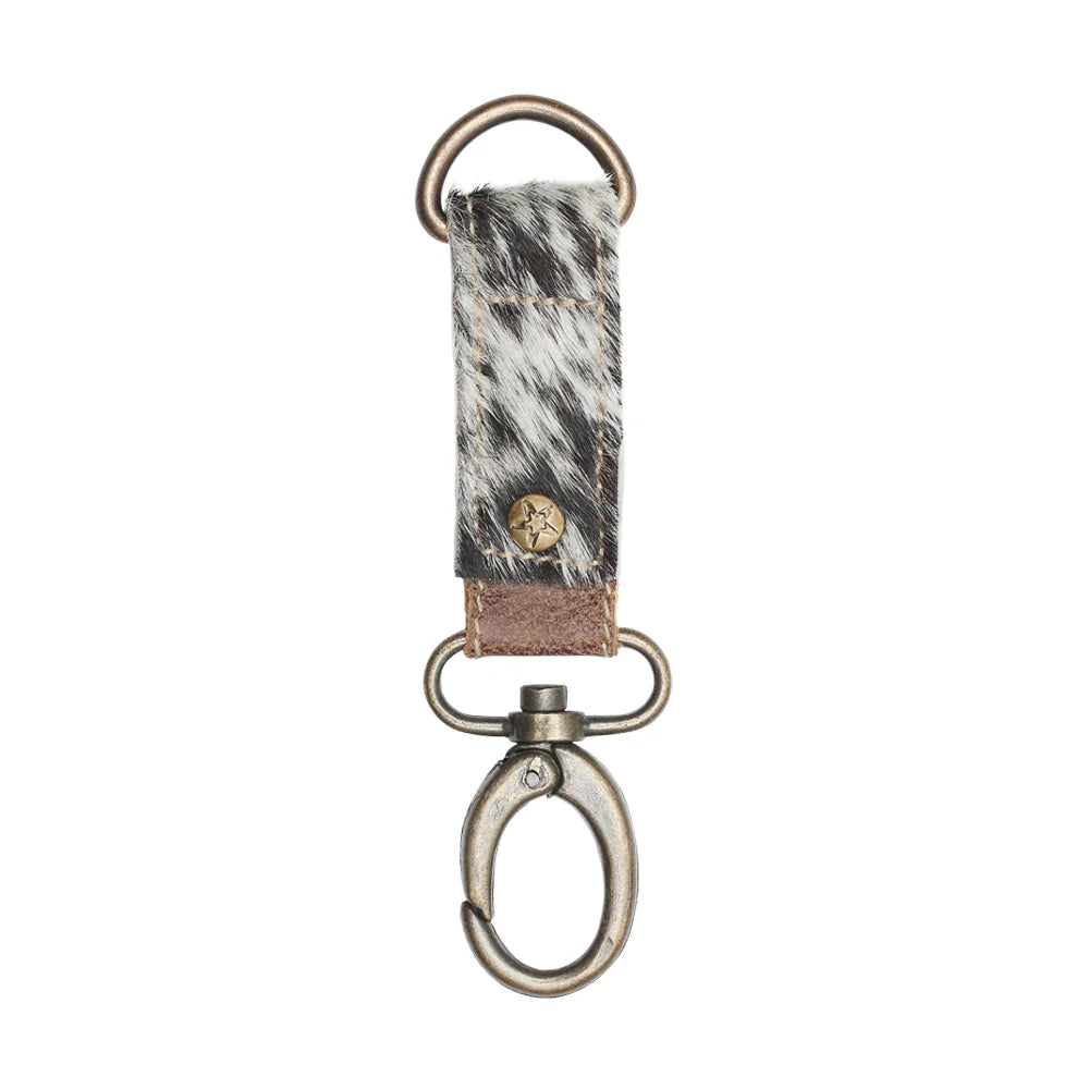 Myra Black & White Key Fob
