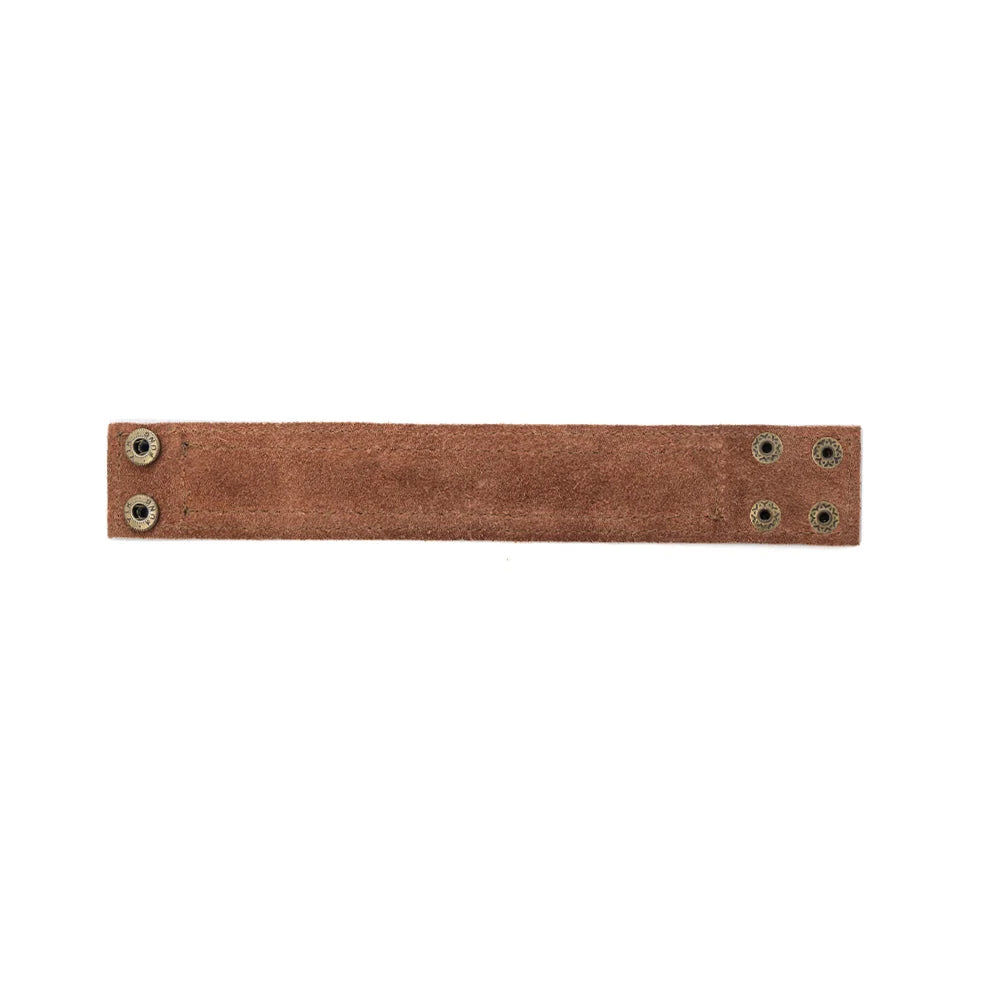 Myra Halina Ridge Leather Cuff Bracelet Multi