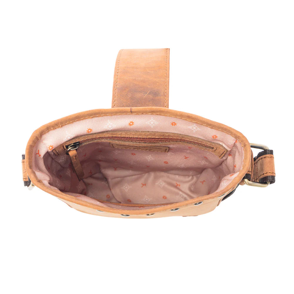 Myra Yellowstone Wildhaven Amber Buckle Crossbody Bag