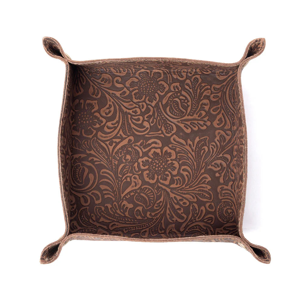 Copperwind Leather Tray Mocha Cocoa