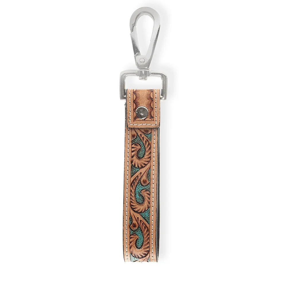 Myra Jackstone Handtooled Leather Key Fob