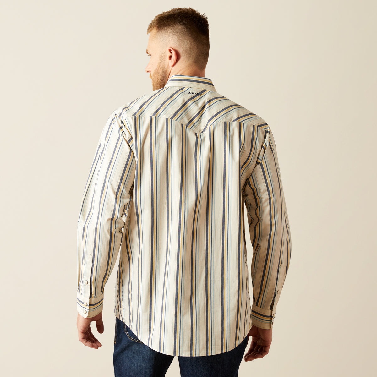 Ariat Finnley Snap Long Sleeve Shirt Cream