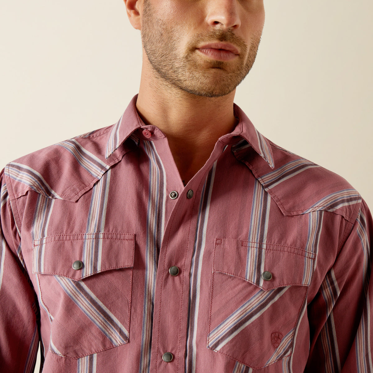 Ariat Humprey Retro Snap Long Sleeve Shirt Red