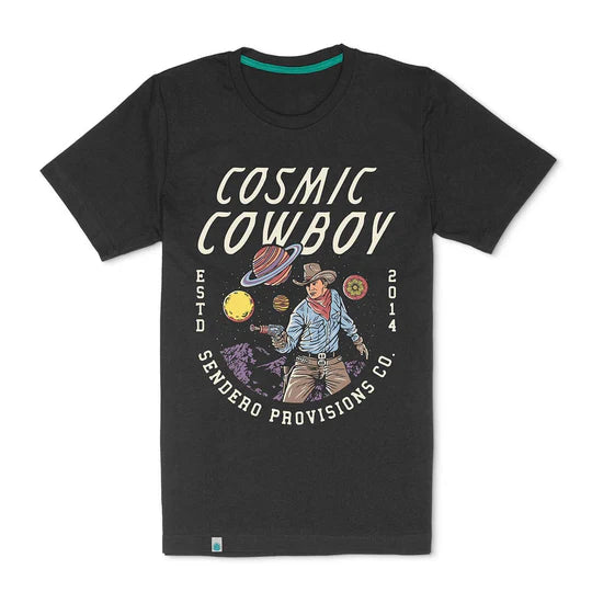 Sendero Cosmic Cowboy Tee Vintage Black