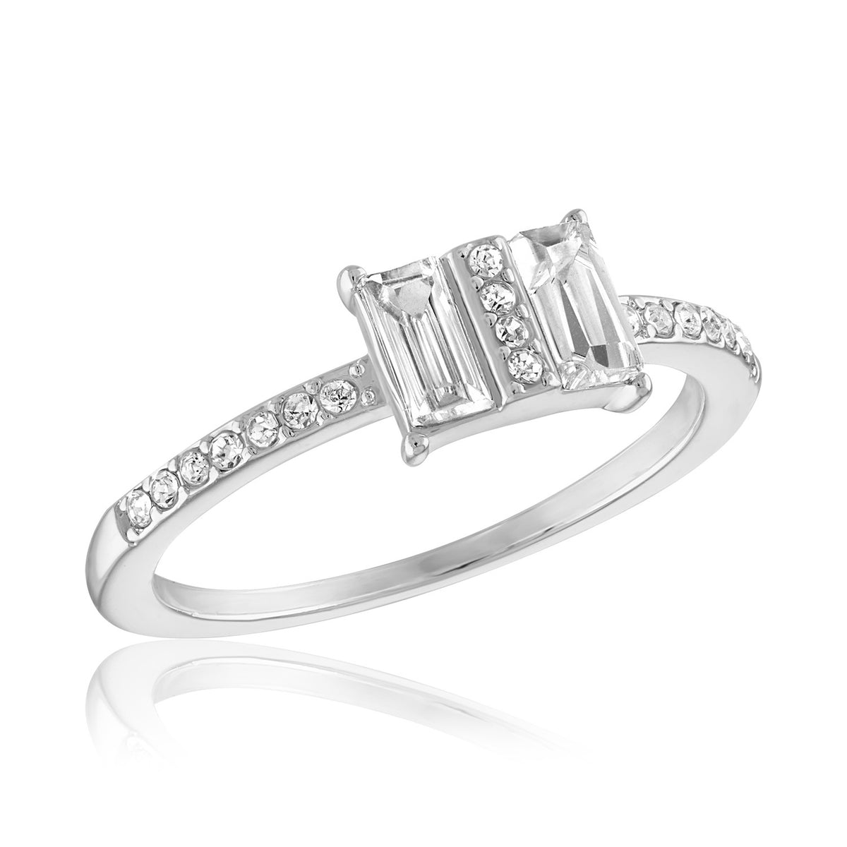 Double Baugette Stack Ring