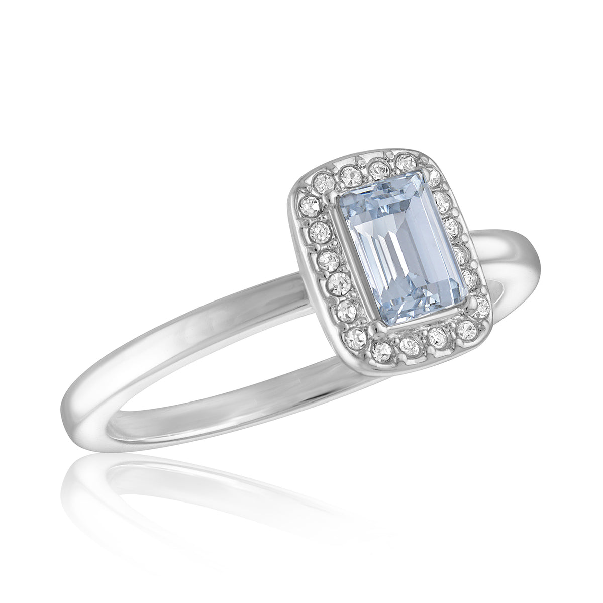 CZ Emerald Cut Stack Ring
