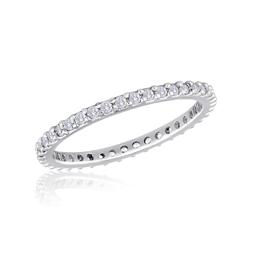 Thin Diamond Stack Ring