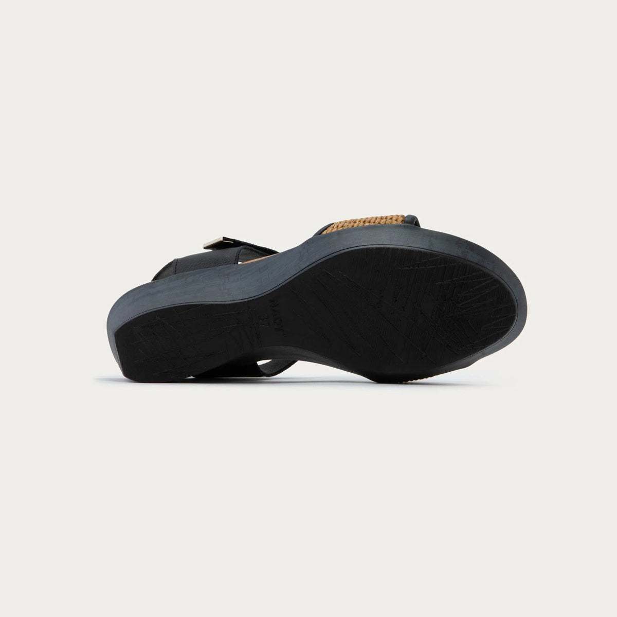 Naot Summer Rafia Black Golden Brown