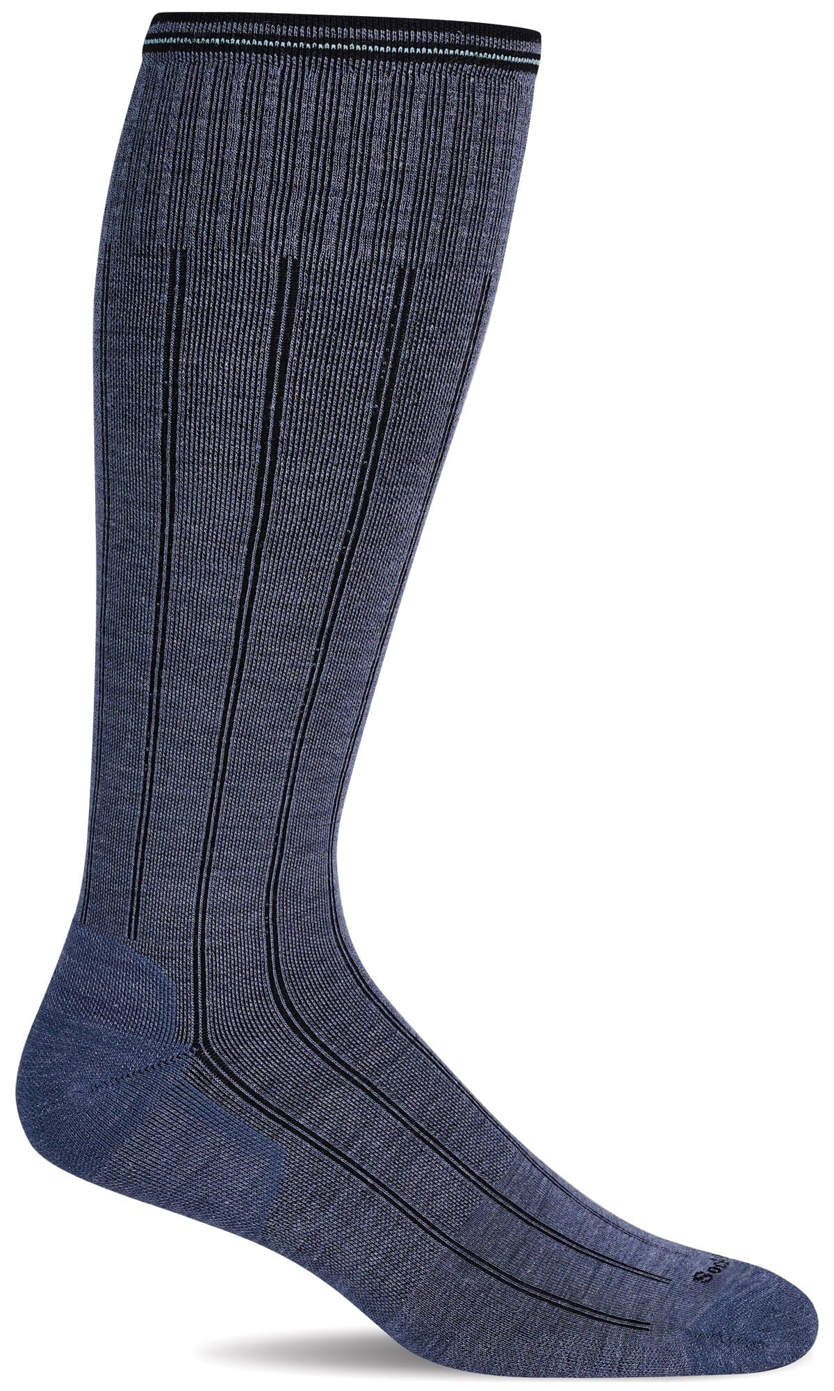 Sockwell Highrise Rib Wide Calf Denim