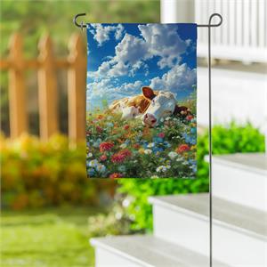 Evergreen Summer Rest Suede Garden Flag