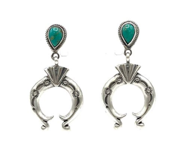 ITOG Verley Betone Squash Navajo SS Kingman Turq Earring