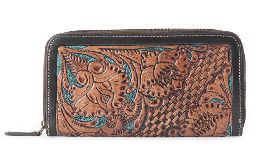 Myra Grains Wallet Brown