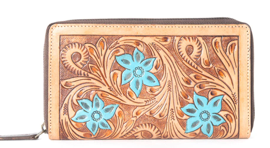 Myra Blue Buds Wallet