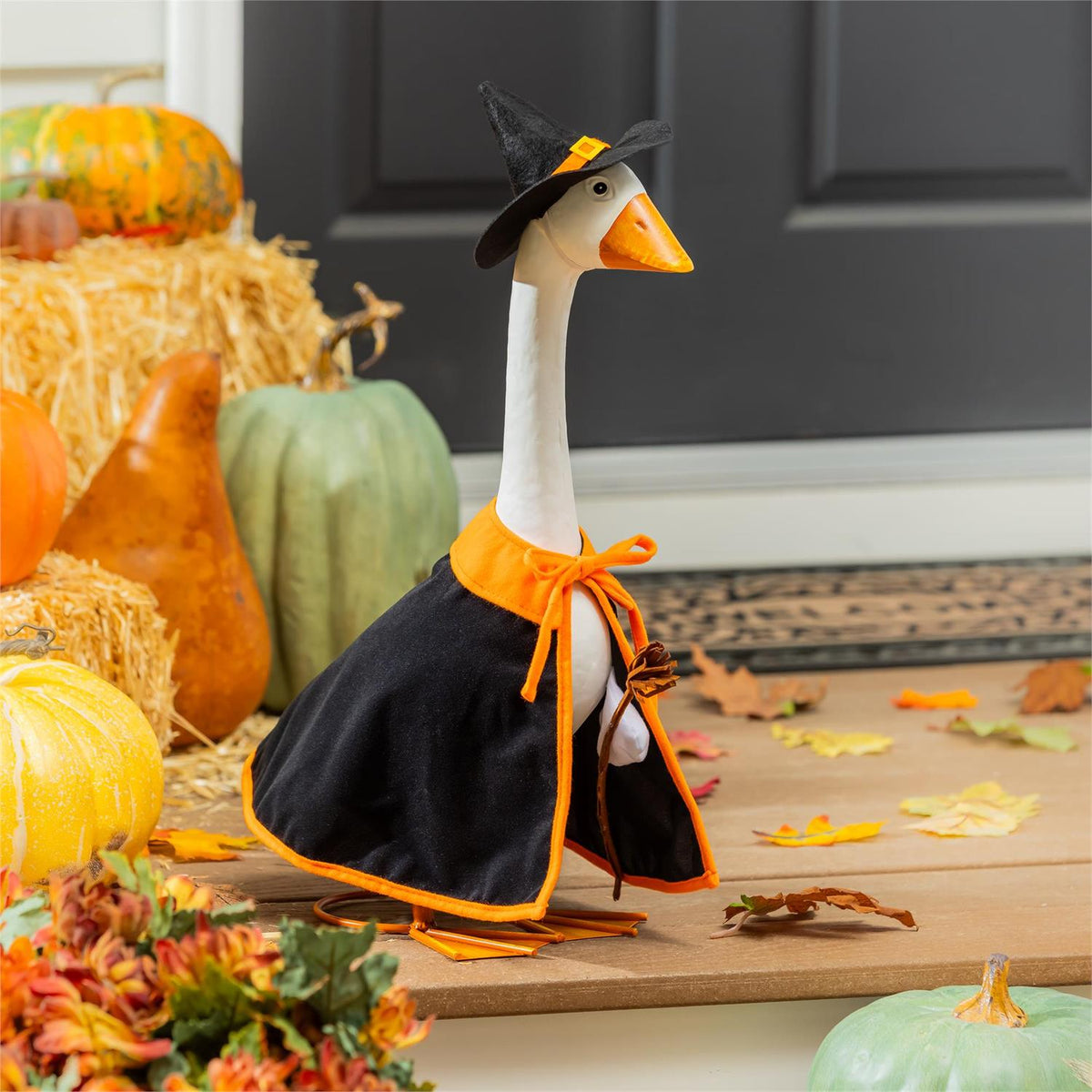 Evergreen Porch Goose Outfit Witch