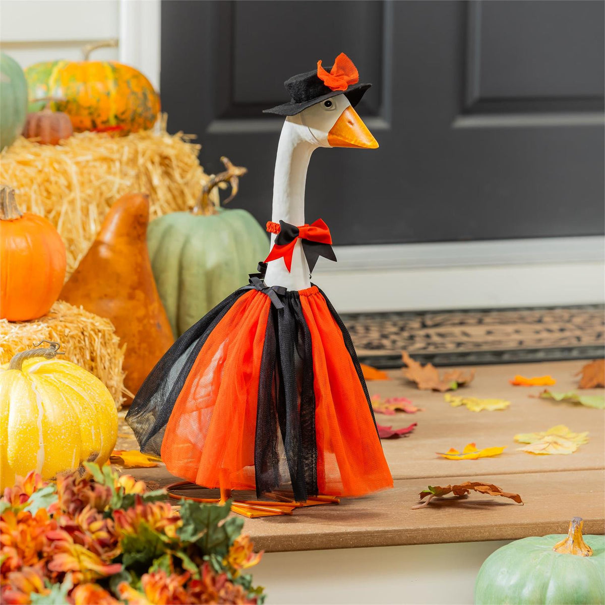 Evergreen Porch Goose Outfit Midnight Witch