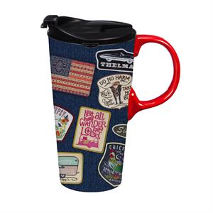 Evergreen Americana BOHO Ceramic Perfect Cup