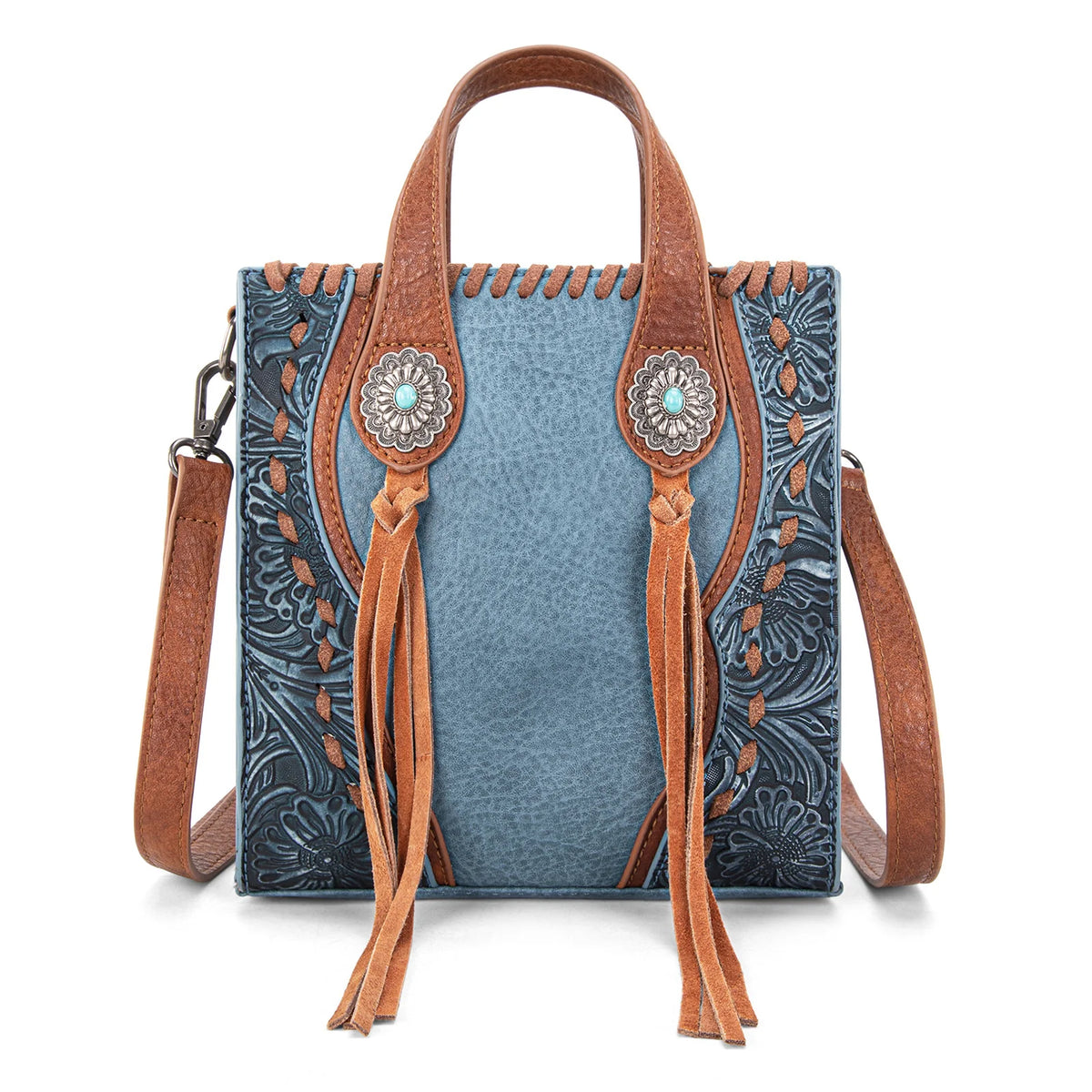 Montana West Trinity Ranch Concho Collection Mini Tote/Crossbody