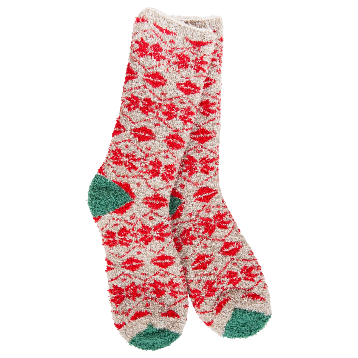 Worlds Softest Socks Fireside Crew Winter Holiday Fair Isle