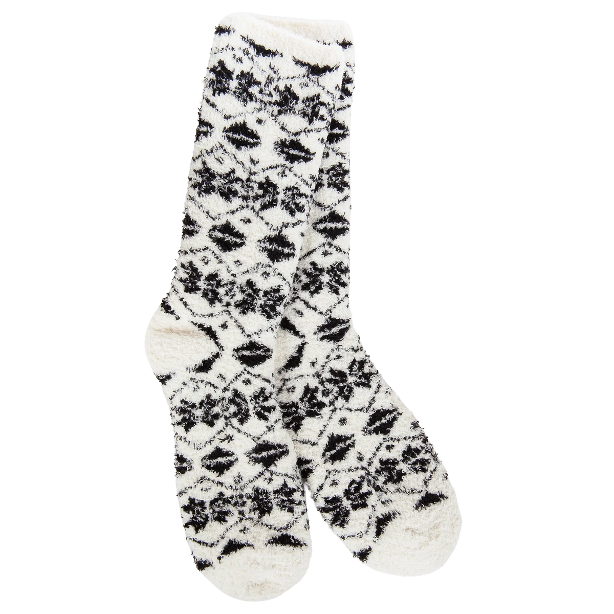 Worlds Softest Socks Fireside Crew Winter Cloud Fair Isle