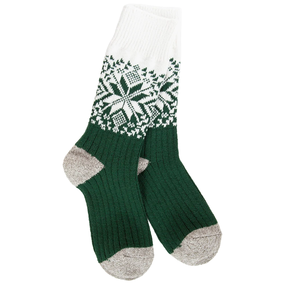 WSS Weekend Holiday Crew - Green/Ivory