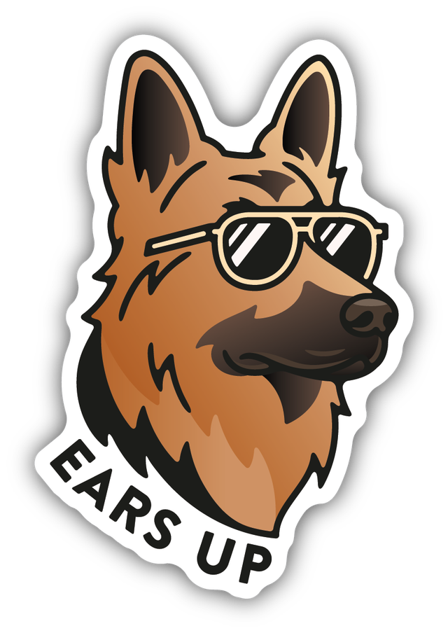 Stickers Northwest Ears Up German Shepard