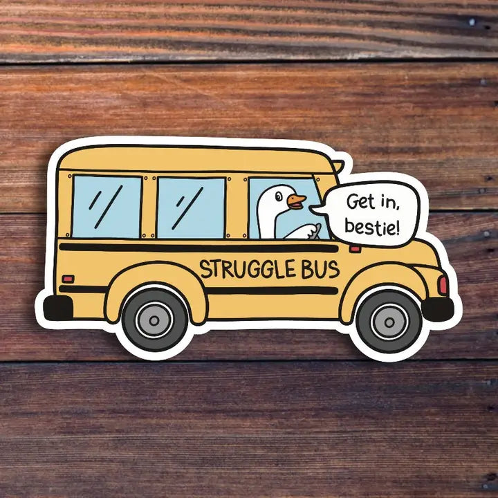 Sticker Horse Struggle Bus Bestie