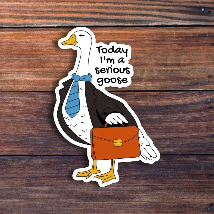 Sticker Horse Serious Goose