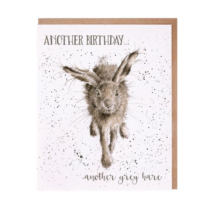 Wrendale Greeting Card Little Grey Hare