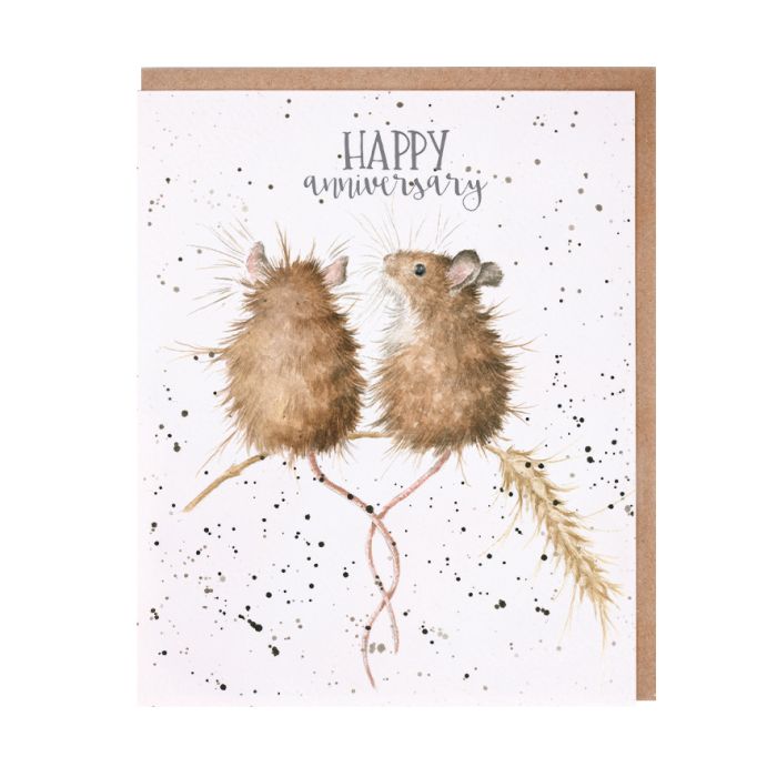 Wrendale Greeting Card Anniversary Mice