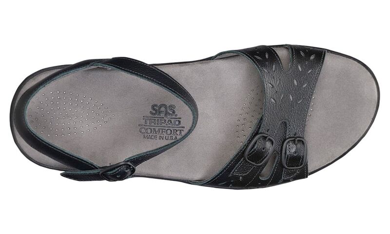 SAS Duo Quarter Strap Sandal Black Black