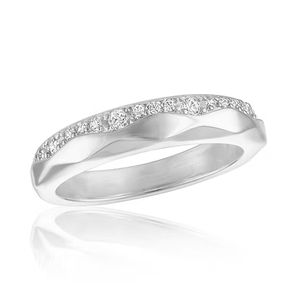 Wavy Contour Stack Ring