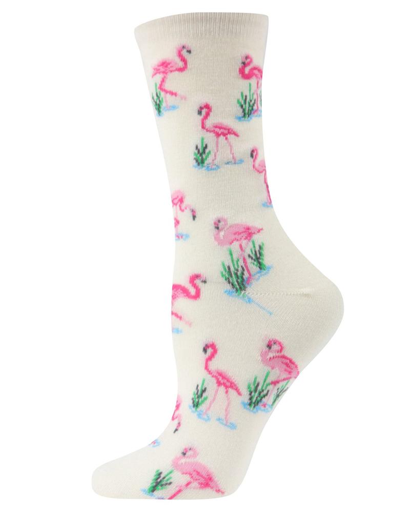 MeMoi Flamingo Ivory Crew