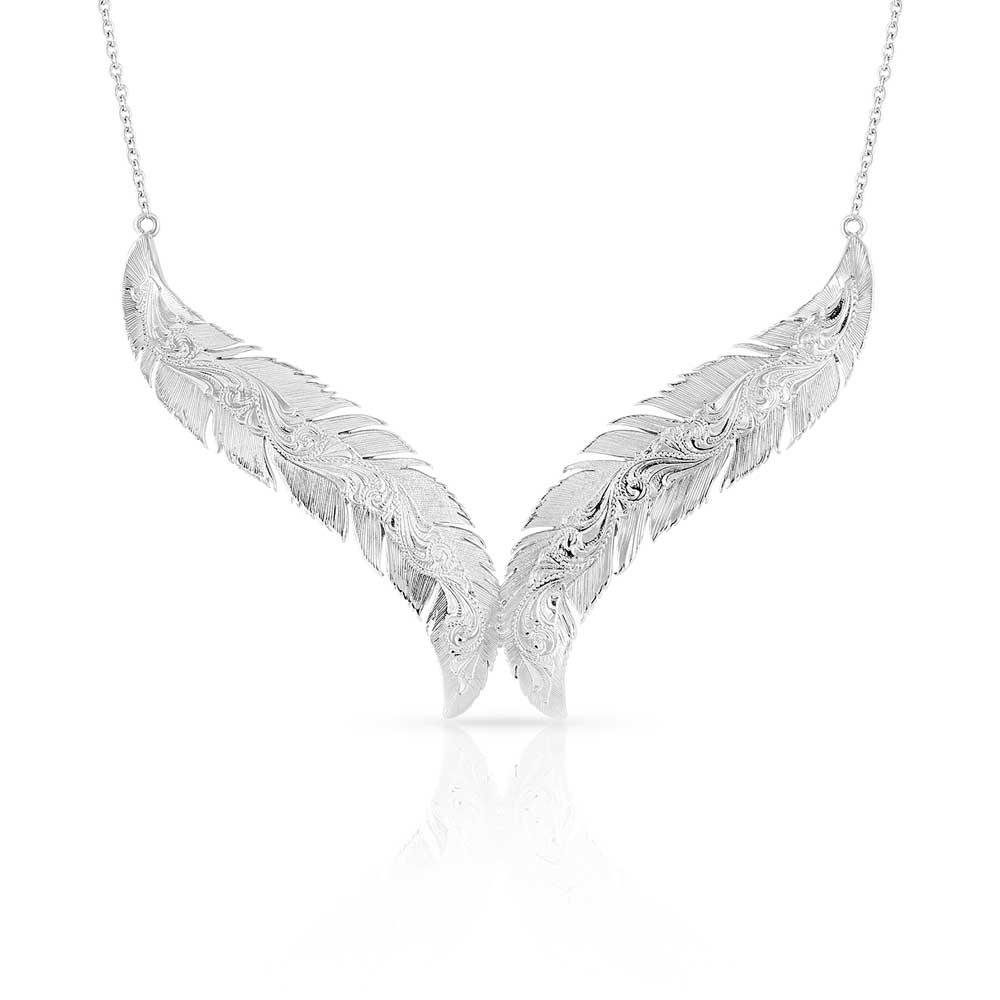 Montana Breaking Trail Feather Necklace