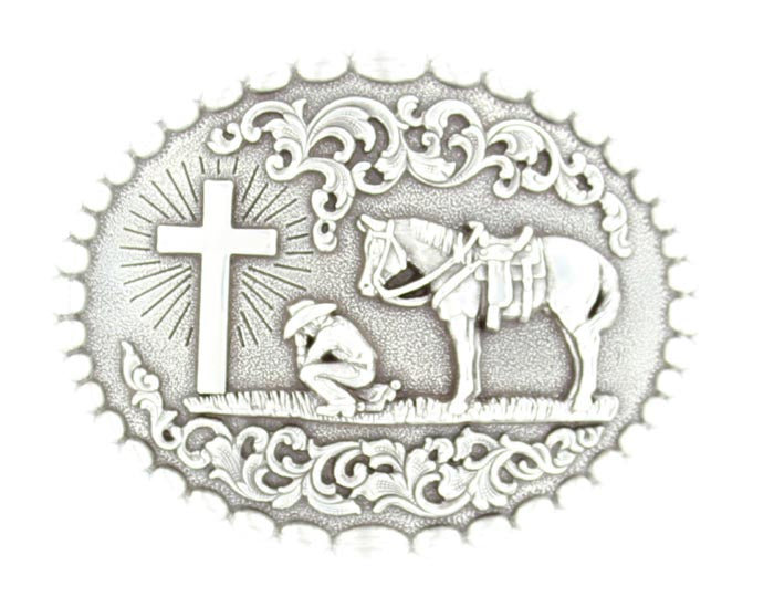 Nocona Praying Cowboy Buckle